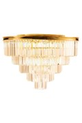 Plafon sufitowy SPLENDORE złoty 80 cm