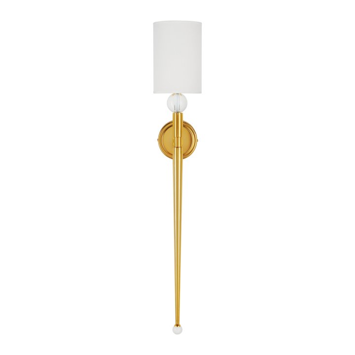 Lampa ścienna DAMA złota 92 cm