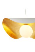 Lampa wisząca ENZO biało złota 60 cm