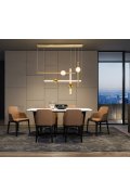Lampa wisząca O-LINE LED 93 cm mosiądz