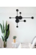 Lampa ścienna CLEX - 6 LED czarna 89 cm