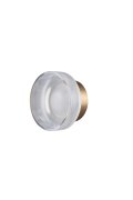 Lampa ścienna CARMELLO LED transparentna złota 13,5 cm