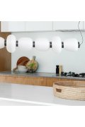 Lampa wisząca BRILLA-6 LED biało-złota 125 cm