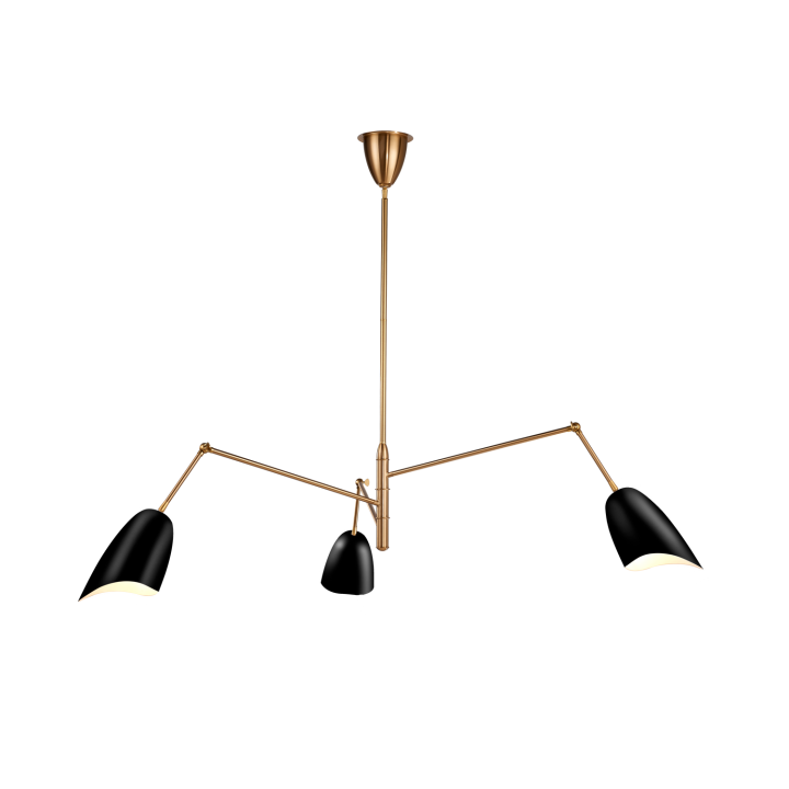 Lampa wisząca RAGNO czarna 150 cm