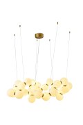 Lampa wisząca CORALLI-100 biało-mosiężna 100 cm