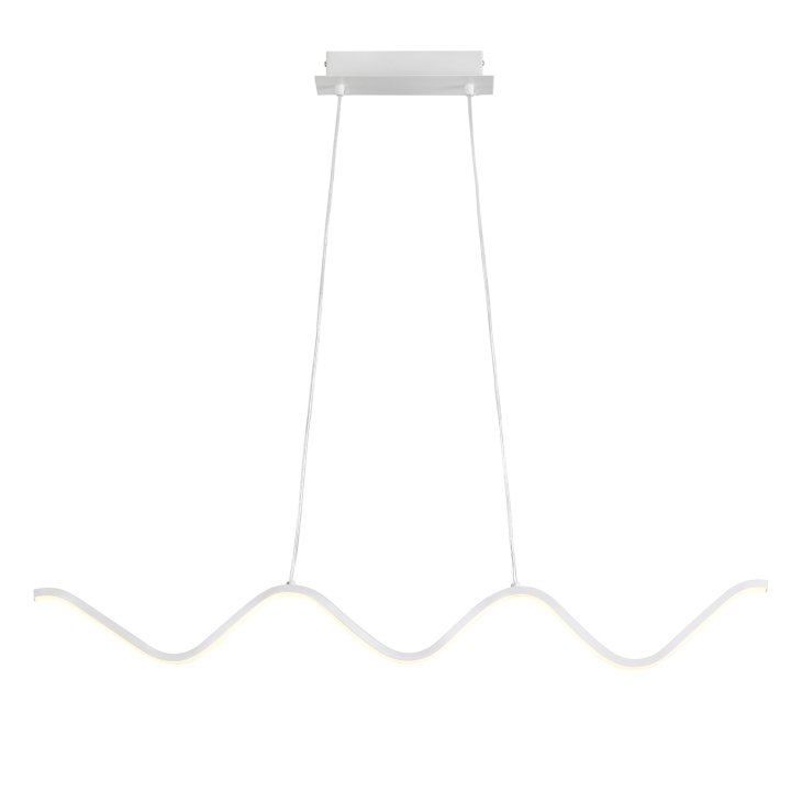 Lampa wisząca ZIGZAG LED biała 90 cm