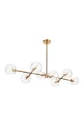 Lampa wisząca COSMIC-8 złota 85 cm