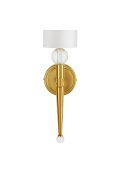Lampa ścienna DAMA złota 52 cm glamour