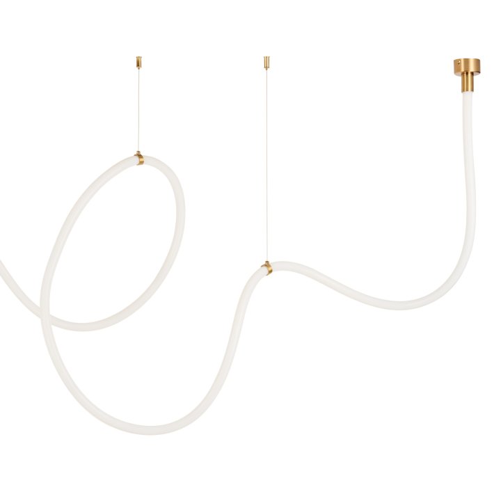 Lampa wisząca SNAKE LED wąż ledowy złota 500 cm