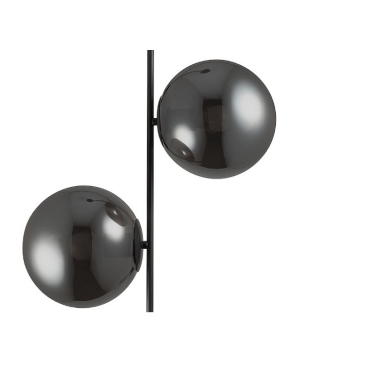 Lampa wisząca VENUS-2 czarna przydymiona 44 cm