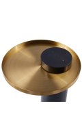 Stolik kawowy COLUMN marmurowy czarno złoty 55 cm