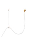 Lampa wisząca SNAKE LED wąż ledowy złota 400 cm