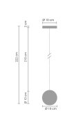 Lampa wisząca STARLIGHT-1 kryształowa 10 cm