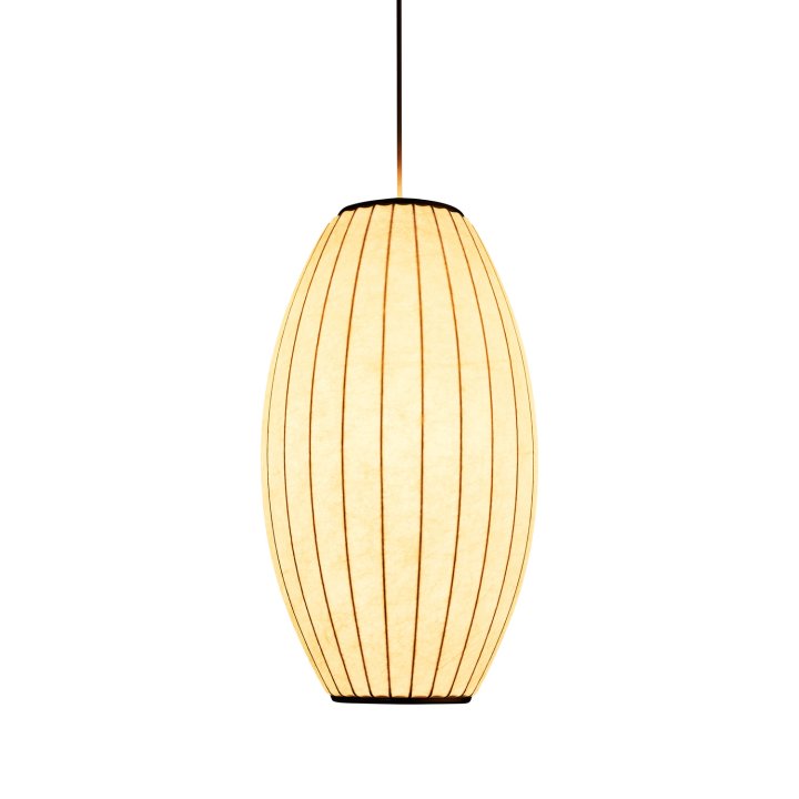 Lampa wisząca SILK BARREL biała 50 cm