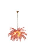 Lampa wisząca EMU pióra różowe 100 cm