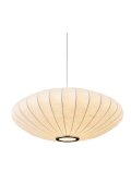 Lampa wisząca SILK FLAT biała 50 cm - nowoczesna i minimalistyczna