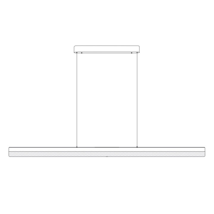 Lampa wisząca LED ANABELLA czarna 120 cm - nowoczesna do salonu, jadalni i biura