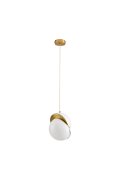 Lampa wisząca ORBITA biało-złota 25 cm - nowoczesny design