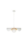 Lampa wisząca ENZO biało złota 60 cm