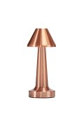 Lampa stołowa TAVOLO B LED dotykowa miedziana 22 cm