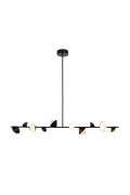 Lampa wisząca CONE LED czarna 130 cm