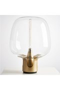 Lampa stołowa FATA transparentno złota 35 *46 cm