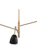 Lampa wisząca RAGNO czarna 150 cm