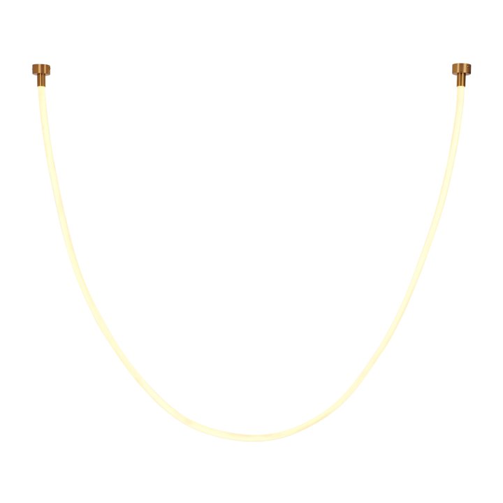 Lampa wisząca SNAKE LED wąż ledowy złota 300 cm