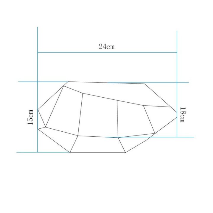 Lampa ogrodowa kamień DIAMOND S LED RGBW 16 kolorów 27 cm