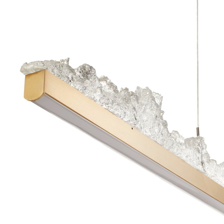 Lampa wisząca MONTANA LONG LED złota 125 cm