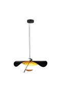 Lampa wisząca ENIGMA LED czarno złota 60 cm