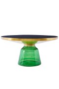 Stolik kawowy DOLCE FLAT zielono czarny 75 cm
