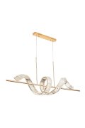 Lampa wisząca RITZ LED złota 150 cm