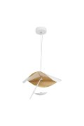 Lampa wisząca ENIGMA LED biało złota 40 cm