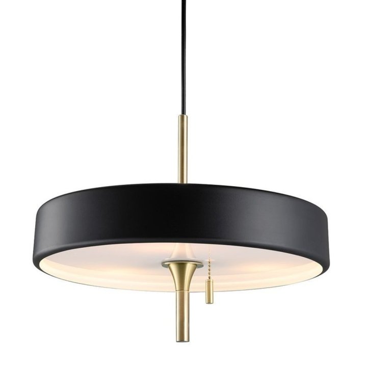 Lampa wisząca ARTDECO czarno - złota 35 cm do salonu