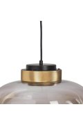 Lampa wisząca BOOM LED bursztynowo złota 35 cm