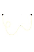 Lampa wisząca SNAKE LED wąż ledowy czarna 400 cm