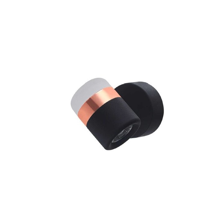 Lampa ścienna POCCO LED czarna 16 cm