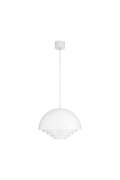 Lampa wisząca DIVERSO biała matowa 40 cm
