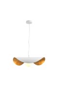 Lampa wisząca ENZO biało złota 60 cm