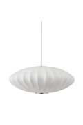 Lampa wisząca SILK FLAT biała 50 cm - nowoczesna i minimalistyczna