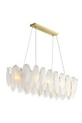 Lampa wisząca PIUMA LONG biała 100 cm