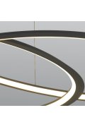 Lampa wisząca SPIRELLO ledowa czarna 80 cm