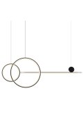 Lampa wisząca NEW AGE LED czarna 120 cm