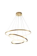 Lampa wisząca CIRCLE SLIM 40+60+80 LED złoty 40 cm + 60 cm + 80 cm