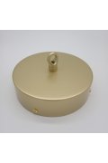 Lampa wisząca MODERN ORCHID-6 złoto transparentna 130 cm