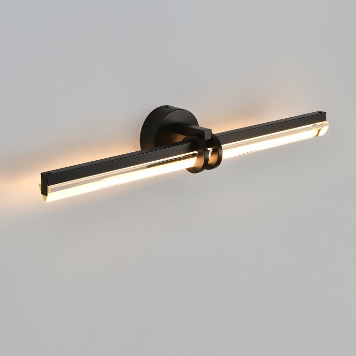 Lampa ścienna LOVELY LED czarna 58 cm