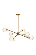 Lampa wisząca COSMIC-6 złota 75 cm