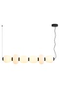 Lampa wisząca BRILLA-6 LED biało-czarna 125 cm