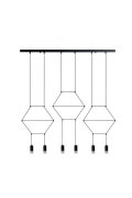 Lampa wisząca LINEA-6 LONG czarna 100 cm